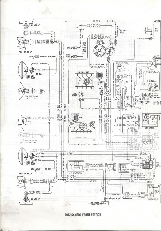 Having trouble finding a 72 wiring diagram | NastyZ28.com
